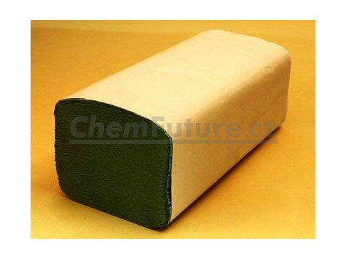 Papírové ručníky skládané zelené