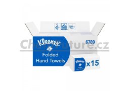 Kimberly-Clark (6789) KLEENEX® ULTRA Papírové ručníky skládané 2-vrstvé bílé, 15 balení x 186 utěrek - 2790 ks